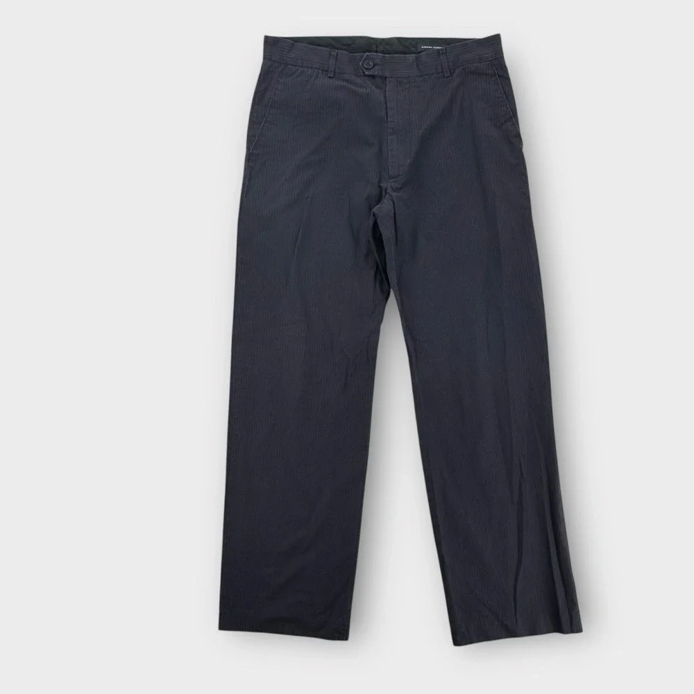 Banana Republic Pants Mens 35x34 Blue Pinstripe Dress Trousers‎ Straight Leg